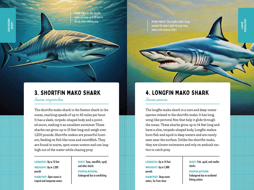 50 Sharks for Kids!